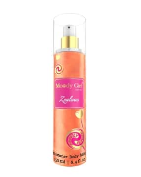 moody girl Zealous Long Lasting Sweet Vanilla & Caramel Shimmer Body Mist -picture-34