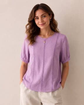 leia Women Embroidered Regular Fit Top-picture-40