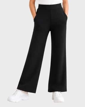 charm n cherish Girls Mid Rise Flared Track Pants-picture-25