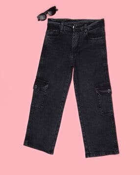 v-mart Girls Mid-Rise Straight Cargo Jeans-picture-28