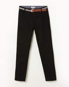 fame forever by lifestyle Boys Flat-Front Straight Fit Trousers-picture-11