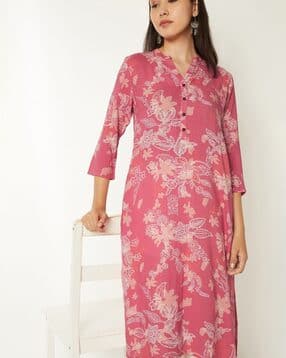 max Women Floral Print Straight Kurta-picture-10