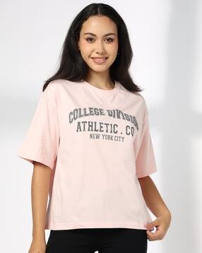 teamspirit Women Typographic Print Oversized Fit T-Shirt-picture-43