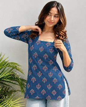 revangi Women Printed Tunic Top-picture-12