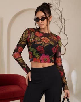 buda jeans co Women Floral Print Slim Fit Top-picture-42