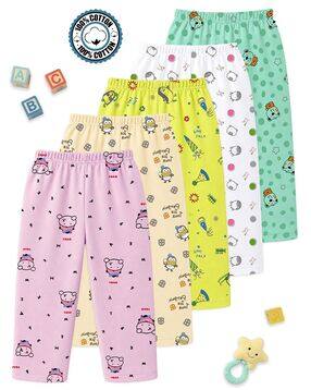 kuchipoo Pack of 5 Printed Pyjamas with Elasticated Waist-picture-37