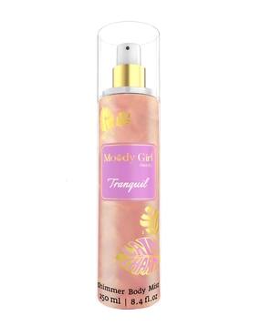 moody girl Tranquil Long Lasting Passionfruit & Peony Shimmer Body Mist -picture-15