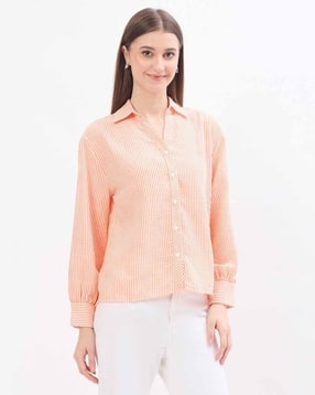 madame Women Striped Relaxed Fit Shirt-picture-16