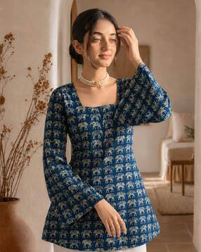 nyrika Women Relaxed Fit Floral Printed Tunic-picture-30