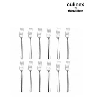culinex by thinkitchen Stainless Steel Dinner Fork Set of 12-picture-18