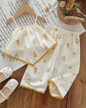 styleconnect Girls Floral Pants with Top-picture-29