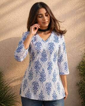 revangi Women Printed Tunic Top-picture-13