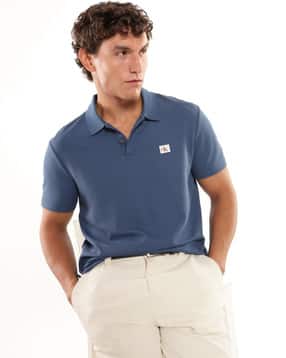 calvin klein jeans Men Regular Fit Polo T-Shirt with Logo Applique-picture-53