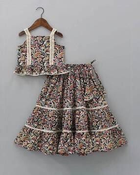 bollylounge Girls Printed Lehenga with Choli-picture-24