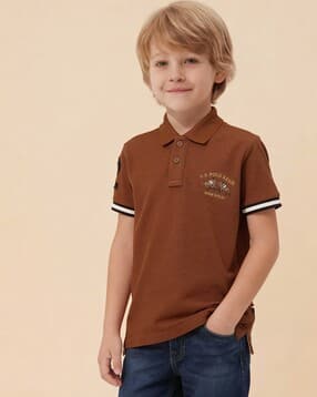 u.s. polo assn. Boys Regular Fit Polo T-Shirt with Logo Embroidered-picture-37