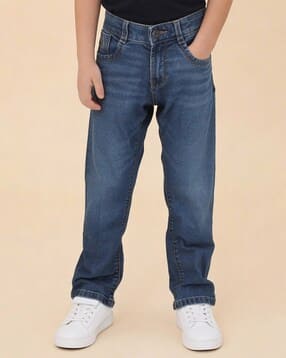 u.s. polo assn. Boys Lightly Washed Relaxed Fit Whiskered Jeans-picture-27