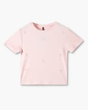 rio girls Girls Embellished Regular Fit Round-Neck T-Shirt-picture-49