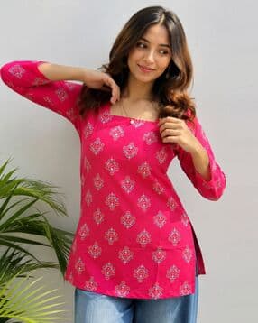 revangi Women Printed Tunic Top-picture-10