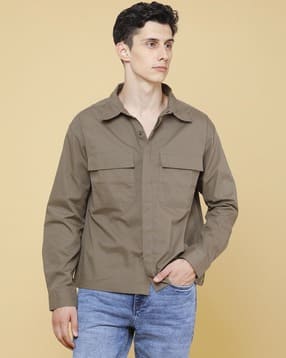 limeroad Men Boxy Fit Shirt with Full Sleeves-picture-30
