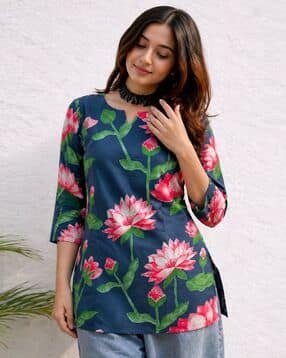 revangi Women Printed Tunic Top-picture-14