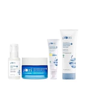 Set of 4 Niacinamide Brightening & Hydrated Skin Tightens Pore Fades Blemishes & Hydrates Combo-image-35