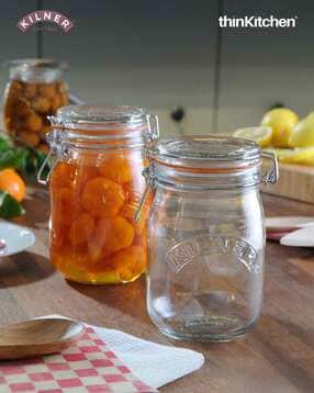 Square Wire Clip Top Glass Storage Jar 2 Litres - Set of 2-image-19