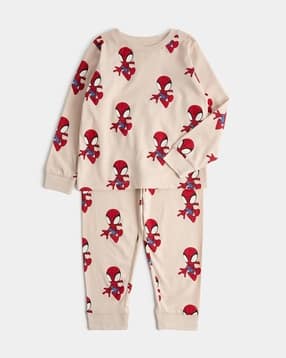 marks & spencer Boys Printed T-Shirt and Pant Set-picture-47
