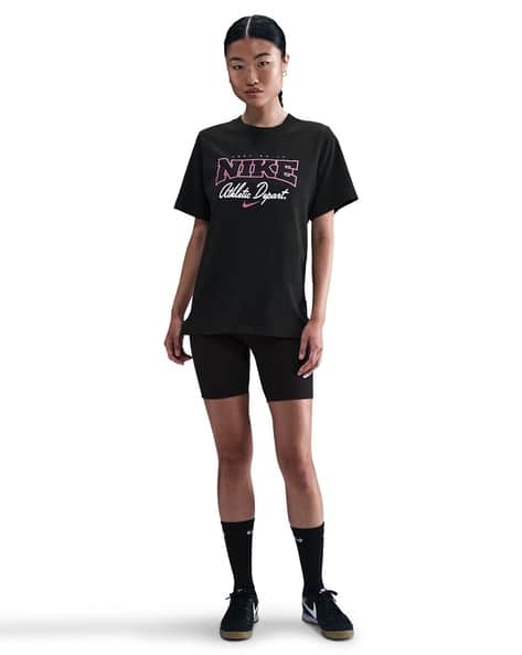 NIKE Brand Print Regular Fit Round-Neck T-Shirt