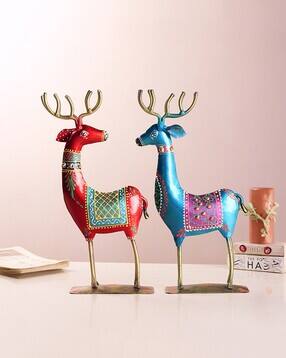 habere india Handcrafted Metal Deer Figurine -picture-13