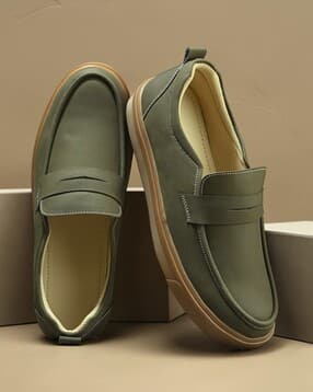 buda jeans co Men Slip On Leather Shoes -picture-21