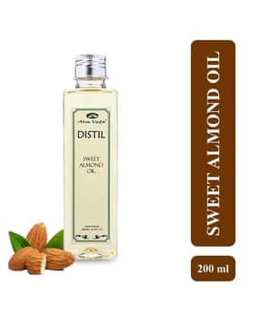 Women Aloe Veda Distil Cold Pressed Sweet Almond Oil - 200ml-image-26