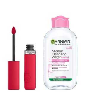 Matte Resistance Liquid Lipstick FRENCH KISS 245 + Garnier Micellar Water Combo-image-23