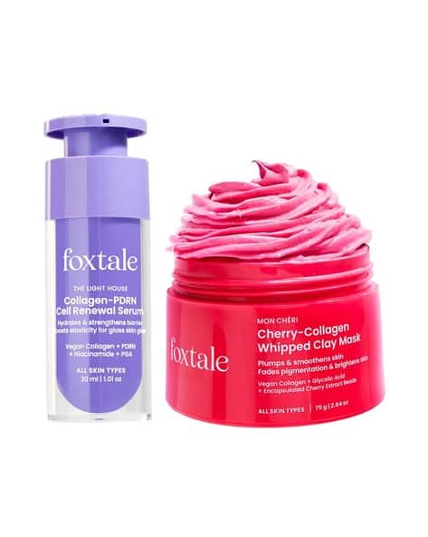 FOXTALE Hydrate & Repair Kit Hydrating Face Wash Collagen-PDRN Serum & Moisturizer Combo