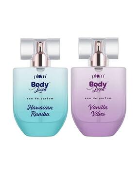 Set of 2 BodyLovin' Vanilla Vibes Perfume & Hawaiian Rumba Aqua Perfume Duo Long-Lasting-image-46