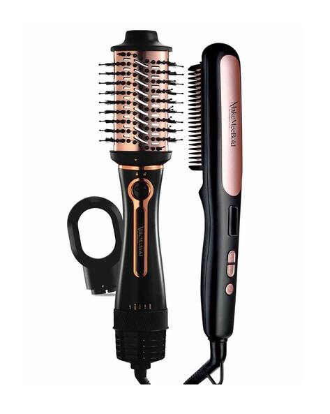 Urban Yog MakeMeeBold Hair Styling Hot Air Brush Hair Dryer & Hair Straightener Brush Combo