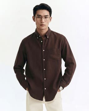 buda jeans co Men Relaxed Fit Shirt with Button-Down Collar-picture-53