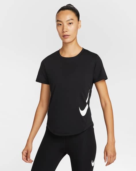 NIKE Logo Print Regular Fit Round-Neck T-Shirt