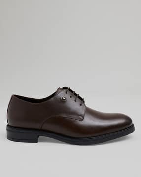 Men Leather Lace-Up Formal Shoe-image-4