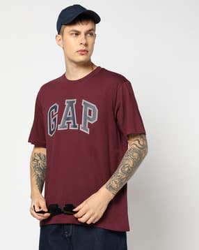 gap Men Printed Relaxed Fit Round-Neck T-Shirt-picture-35