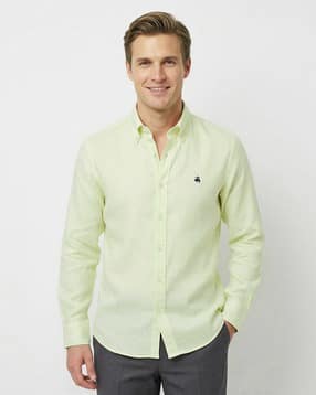 brooks brothers Linen Regular Sports Shirt-picture-33