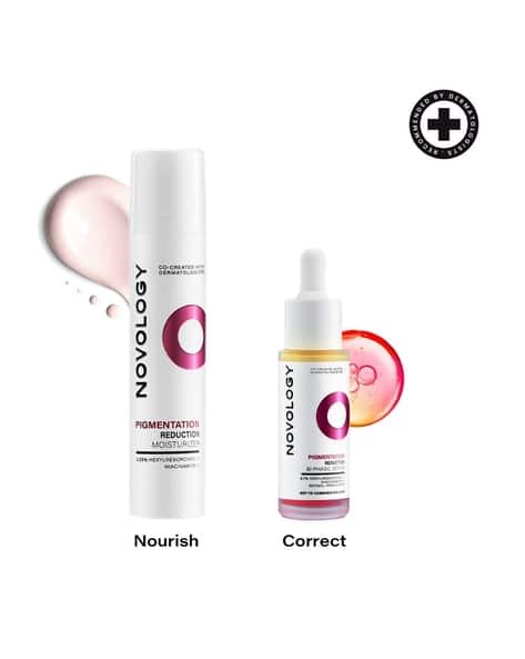 Novology Bi-Phasic Hyper Pigmentation Serum + SPF 50 PA++++ Tinted Sunscreen Combo