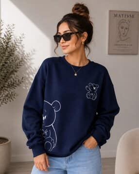 fyre rose Women Regular Fit Graphic Print Sweatshirt-picture-21