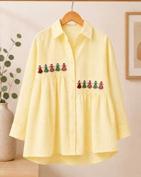 leia Women Embroidered Regular Fit Top-picture-37