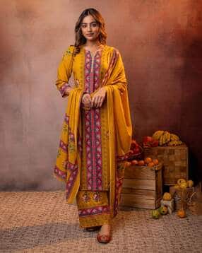 juniper Women Printed Straight Kurta Suit Set-picture-38