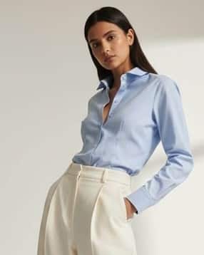 molly & michel Women Regular Fit Spread-Collar Shirt-picture-27