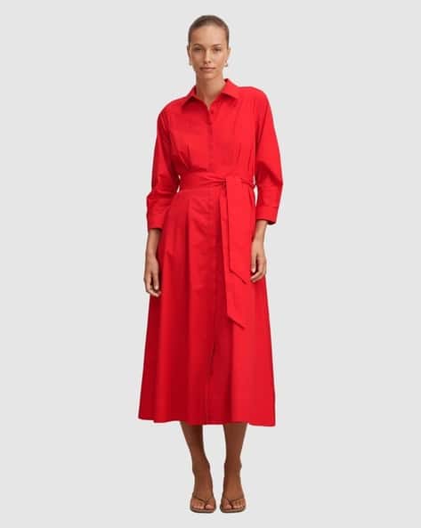 Forever New Women Midi Shirt Dress