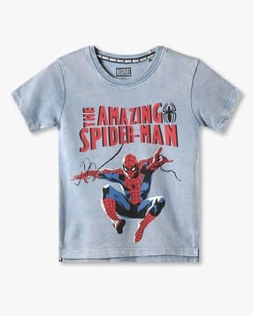 kb team spirit Boys Spiderman Print Tailored Fit T-Shirt-picture-13