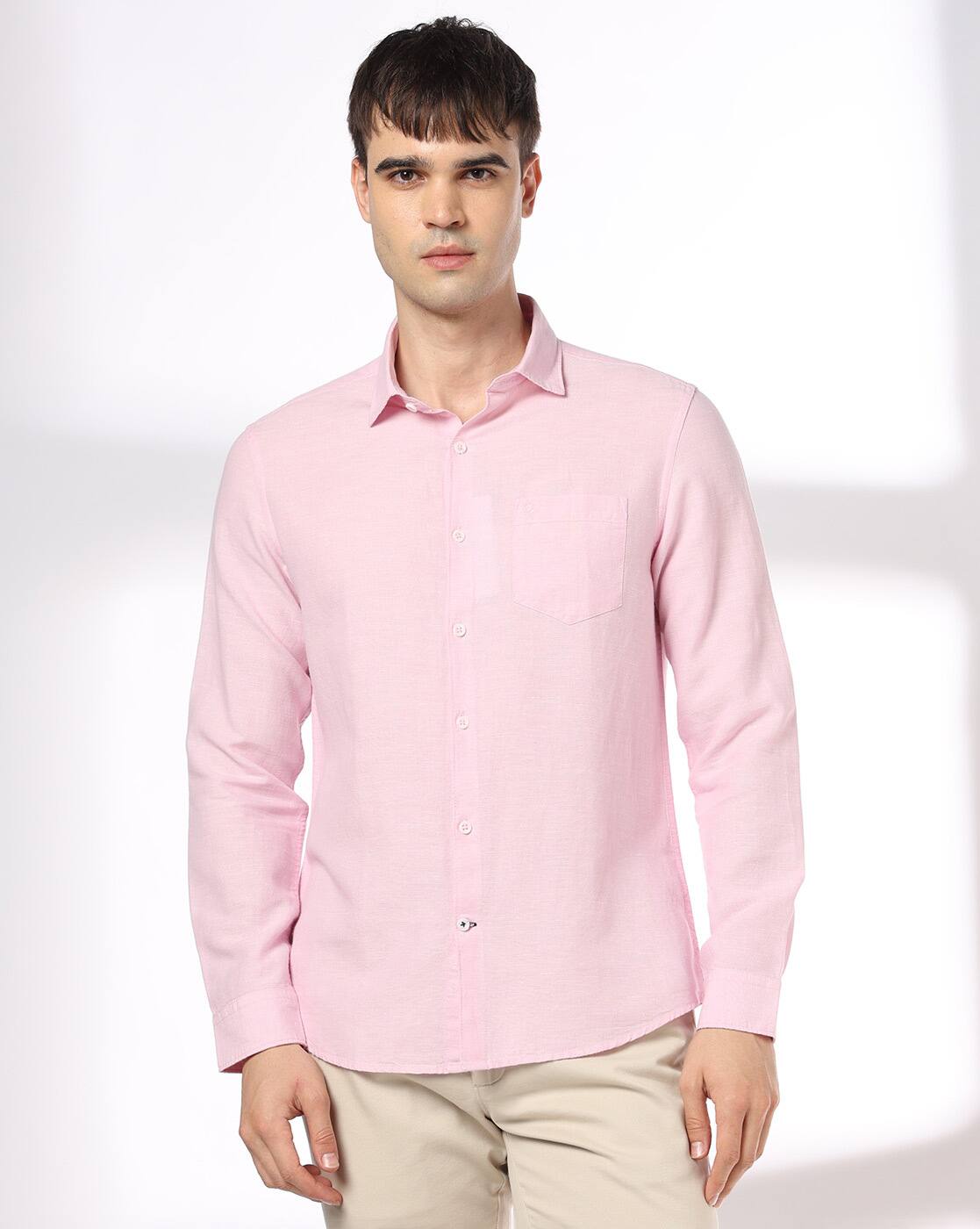 NP 35 FS BSC SHIRT WITH FRENCH, PINK, 38