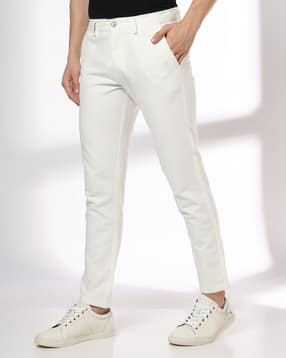 netplay Men Slim Fit Flat-Front Trousers-picture-27
