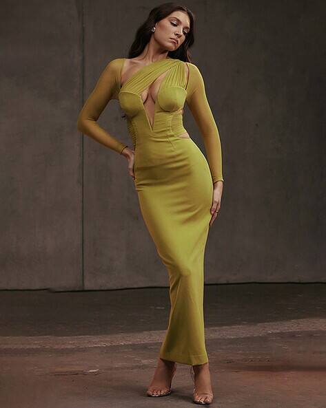 Lulu & Sky Women Choker-Neck Sheath Dress